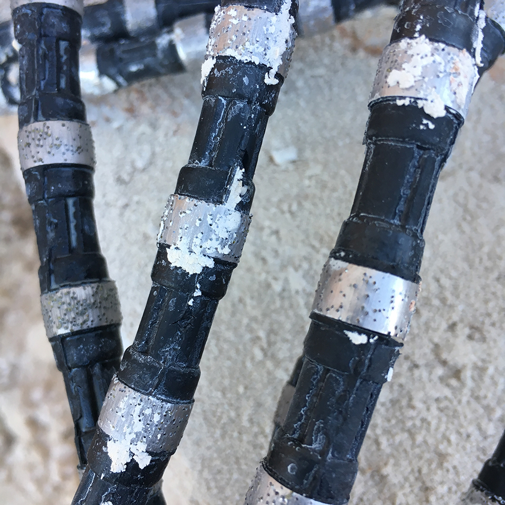 Herramientas de cuerda de sierra de alambre de diamante para escuadrar bloques para corte de piedra sierra de alambre de diamante de roca de granito